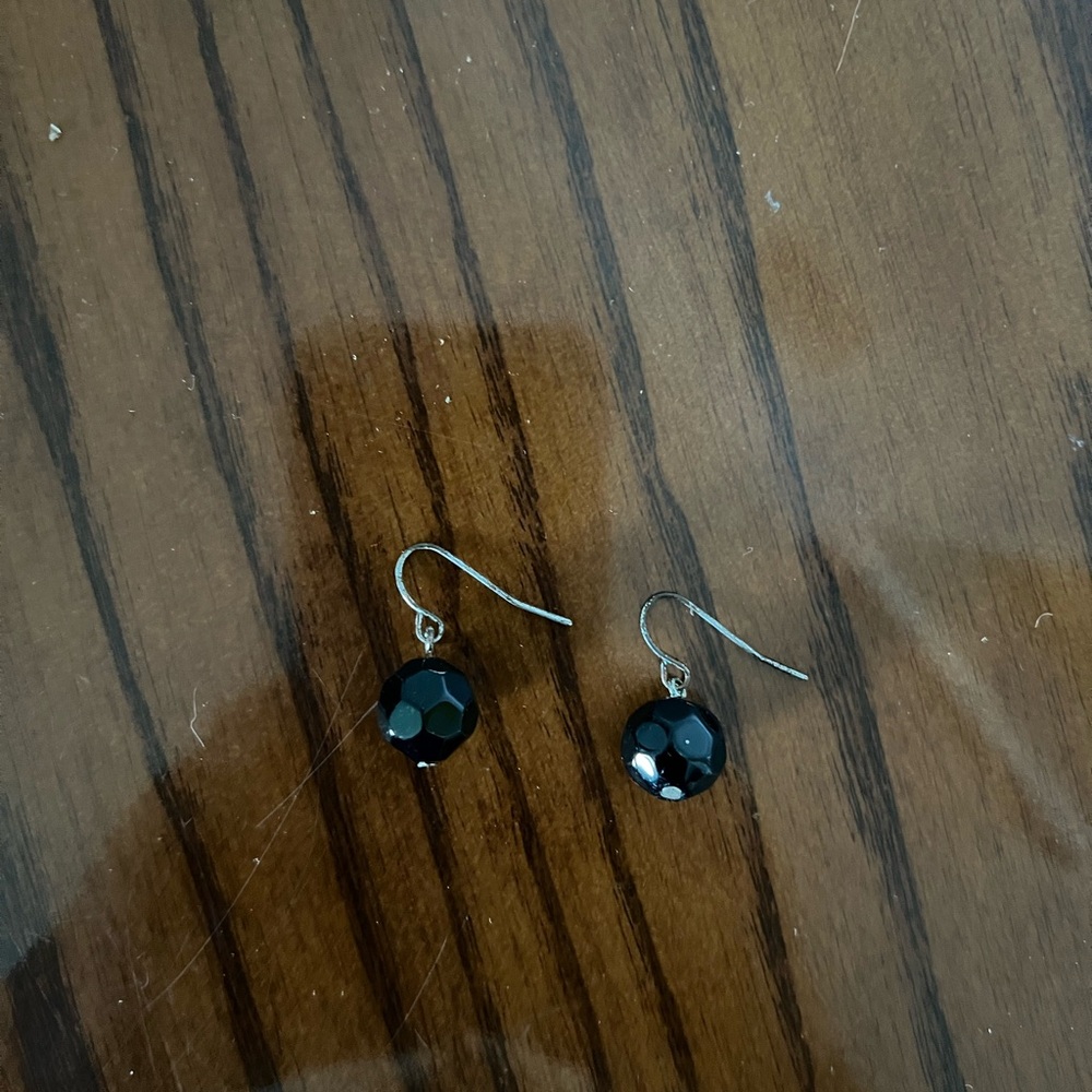Elegant Black Drop Earrings